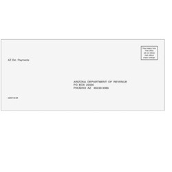 AZ State Tax Estimate Envelope - 3-7/8" x 8-7/8" (AZEST10)
