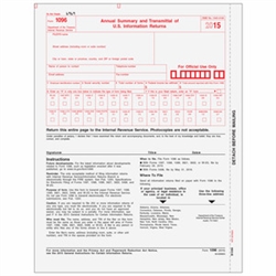 1096 Transmittal Form - 1up (B109605)