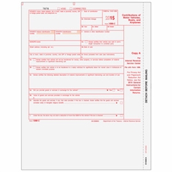 1098-C Form - Copy A (Federal) (B1098CA05)