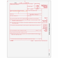 1098-C Form - Copy A (Federal) (B1098CA05)