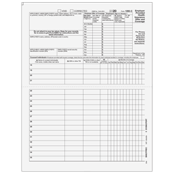 Preprinted 1095-C Full Page Form w/Instructions (B95CFPREC05)