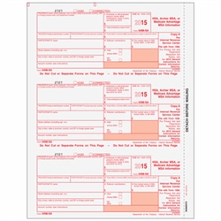 5498-SA Form - Copy A (Federal) (B98MSFD05)