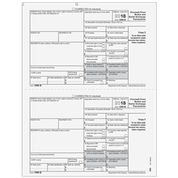 1099-B 2up Proceeds From Broker and Barter Exchange Transactions- Copy 2 Recipient State (BB205)