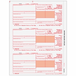 1099-CAP Form - Copy A (Federal) (BCAPFED05)