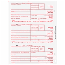 1099-C Form - Copy A (Federal) (BCFED05)