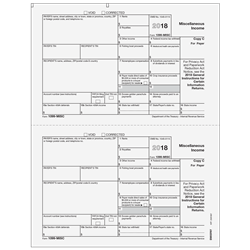 1099-MISC Miscellaneous Income - Copy C Payer (BMISPAY05)