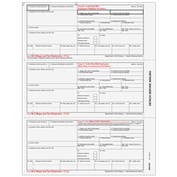 W-2 - Employee Copies - Condensed 3up (BW23UP05)