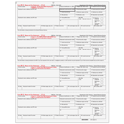 W-2 - Employee Copies - B/C/2/2 4up V.2 Horizontal (BW24DWN05)