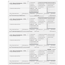 W-2 - Employee Copies - B/C/2/2 4up V.2 Horizontal (BW24DWNA)