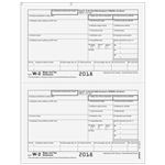 W-2 - Copy B - Employee Federal IRS - 2up (BW2EEB05)