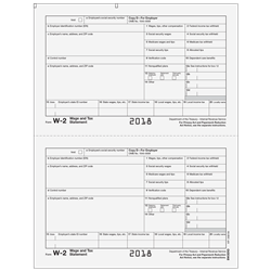 W-2 Form - Copy D (Employer File) - Traditional 2up (BW2ERD05)