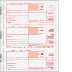 1098-E 3up Carbonless 4pt (C1098E054)