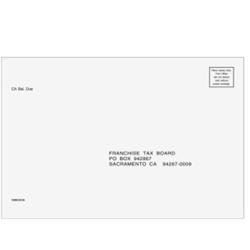 CA State Tax Filing Envelope for Balance Due - 6" x 9" (CAB610)