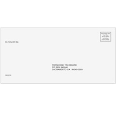 CA State Tax Filing Envelope for Refund - #10 Scannable (CAR410)