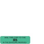 Redi Tags - Mail to IRS (Green) (CTIRSENV14)