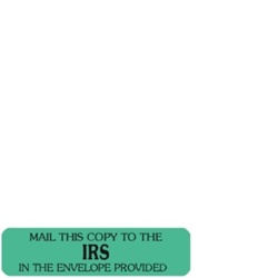 Redi Tags - Mail to IRS (Green) (CTIRSENV14)