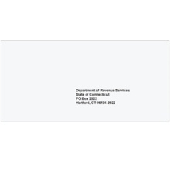 CT Non-Resident State Tax Filing Envelope for Balance Due - #10 (CTNRB410)