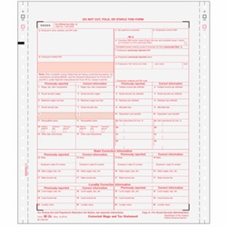 W-2c 6-part Form - Carbonless (CW2C056)