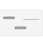 W-2/1099 Double Window Envelopes for Inserting Equipment - Universal - Moisture Seal (DW4UE)