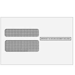 W-2 Double Window Envelope 2up - Moisture Seal (DWENV05)