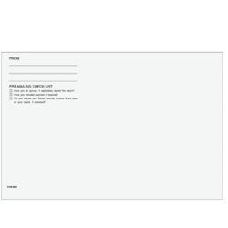 6" x 9" Blank Tax Filing Envelope with Preprinted Checklist (E100)