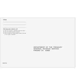 CA 1040 Tax Filing Envelope with Checklist - 6" x 9" (E105R)