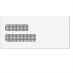 Double Window Envelope - Moisture Seal - 4-1/8" x 9" (E1501)