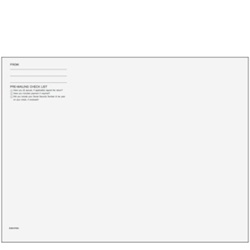 9" x 12" Blank Tax Filing Envelope with Preprinted Checklist (E300)