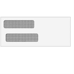 Double Window Envelope - Moisture Seal - 3-5/8" x 8-5/8" - #8 (E9150014)14)
