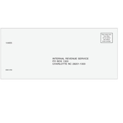 1040-ES Tax Filing Envelope to Charlotte, NC (ESNC110)