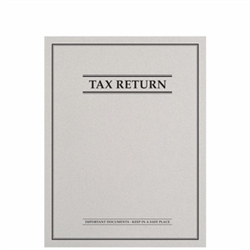Tax Return Folder with Side-Staple Tabs and Classic Border Design (FL42XX)