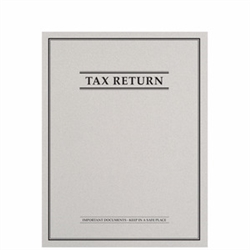 Tax Return Folder with Top-Staple Tab and Classic Border Design (FL45XX)