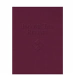 Embossed Income Tax Return Folder with Pockets - Oversized (FOLDER5LGX)