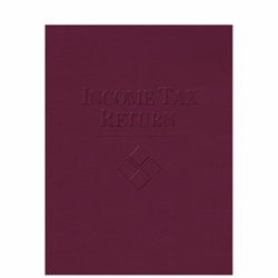 Embossed Income Tax Return Folder with Pockets - Oversized (FOLDER5LGX)