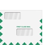 Double Window Tax Return Envelope 11-1/2" x 9-1/2" (landscape) Peel-and-Close (LA400PS)