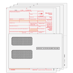 1099-MISC Kit 4pt - Preprinted Forms with Self-Seal Envelopes (MISCS4E)