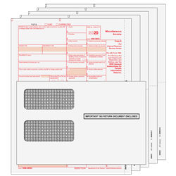 1099-MISC Miscellanous Income Preprinted 5-Part Kit with Moisture Seal Envelopes (MISCS5EG)