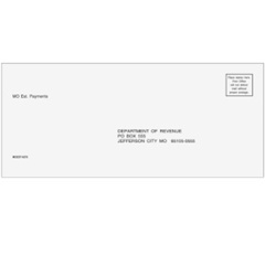 MO State Estimate Tax Envelope - 3-7/8" x 8-7/8" (MOEST10)