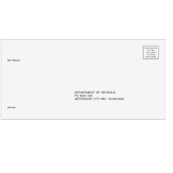 MO StateTax Envelope for Refunds - #10 (MOR410)