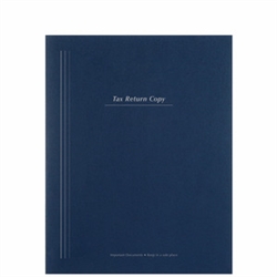 Tax Return Folder with Pockets and Vertical Stripe Design - #80 (PT54VXX)