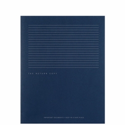 Tax Return Folder with Pockets and Horizontal Stripe Design (PT54XX)