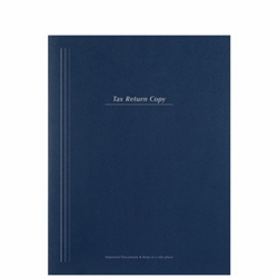 Tax Return Folder with Pockets and Vertical Stripe Design - #100 (PT74XX)