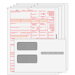 1099-R Kit 4pt - Preprinted Forms with Self-Seal Envelopes (RS4E)