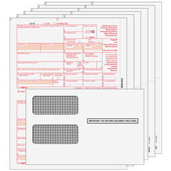 1099-R Kit 6pt - Preprinted Forms with Moisture-Seal Envelopes (RS6EG)