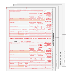 1099-R Distributions Blank Set 2-up 6-part (RSET605)