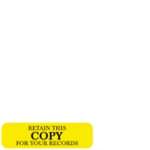 Redi-Tags - Retain This Copy (Yellow) (RT418)