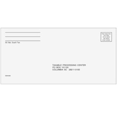 SC State Tax Envelope for Balance Due - #10 (SCB410)
