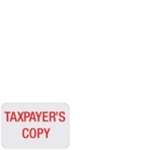 Taxpayer's Copy' Label (White) (ST05)
