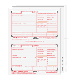 W-2 Set 4pt - Blank 2up (TRADSET405)