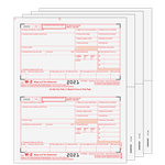 W-2 Set 6pt - Blank 2up with Instructions (TRDSET6I05)